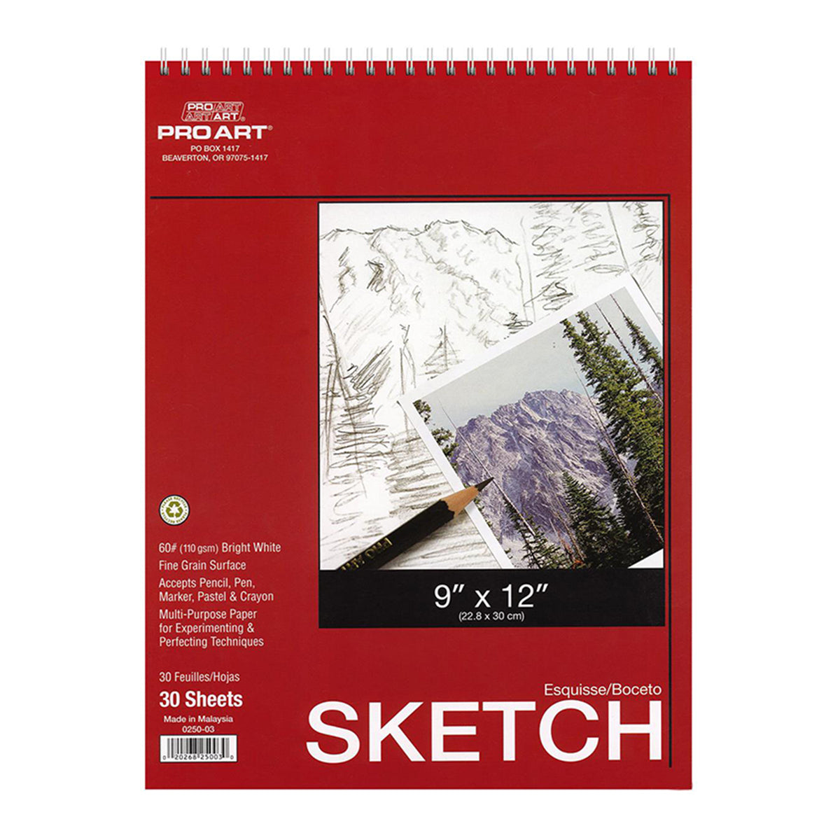 Pro Art Marker Paper Pad, 9 x 12