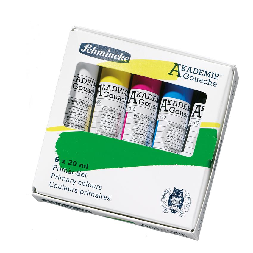 Schmincke Akademie Gouache Set Cardboard Set 5 Tubes x 20ml