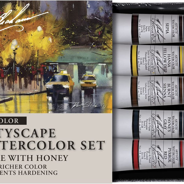 M. Graham Watercolors, Cityscape Set of 5 Tubes – St. Louis Art Supply