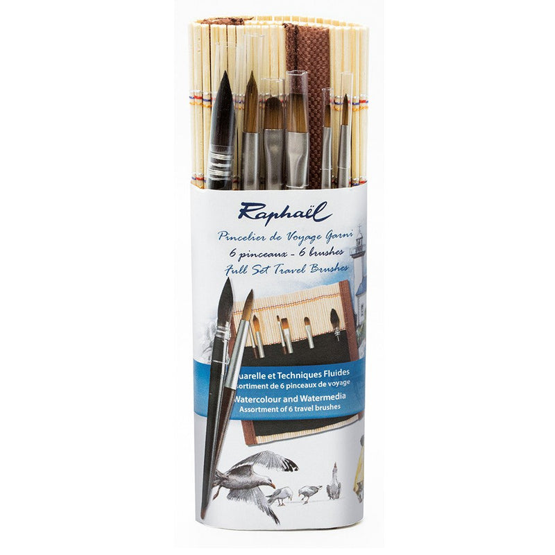 Raphael Travel Brush 4-Piece Set of Precision Mini Brushes - 20720082